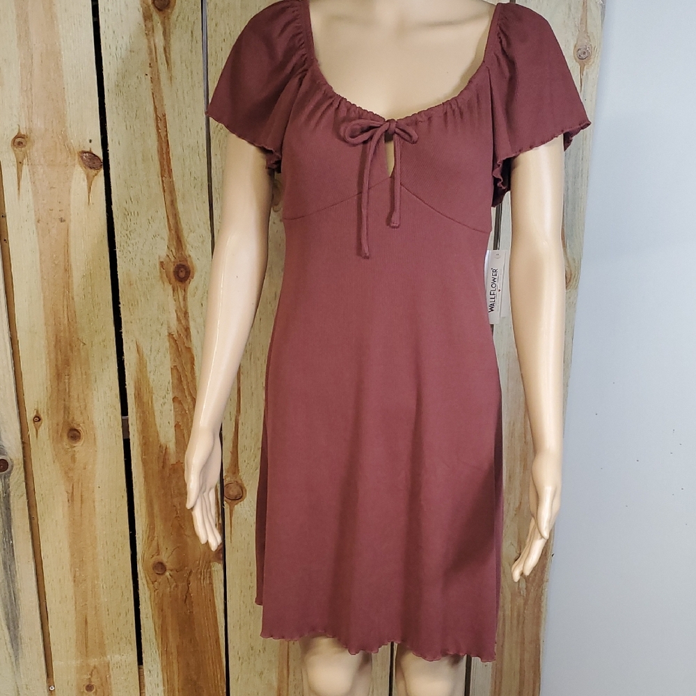 Wallflower Womens Dress Size L Babydoll Milkmaid NWT